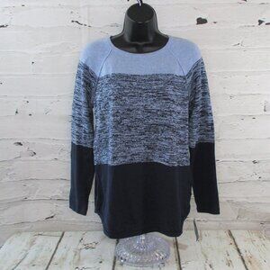 Karen Scott Petites Colorblock Pullover Sweater